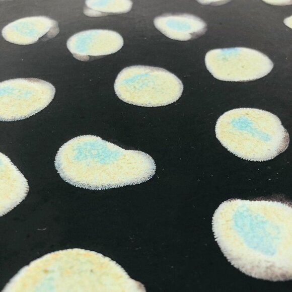 Handpaint Platter 13" Big Serving Tray Dish Plate Funny Grill Meat Lover Black - Picture 6 of 12